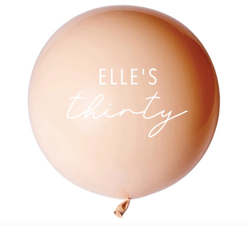 Custom Balloon Decal // Birthday Balloon // Custom Decal // Etsy