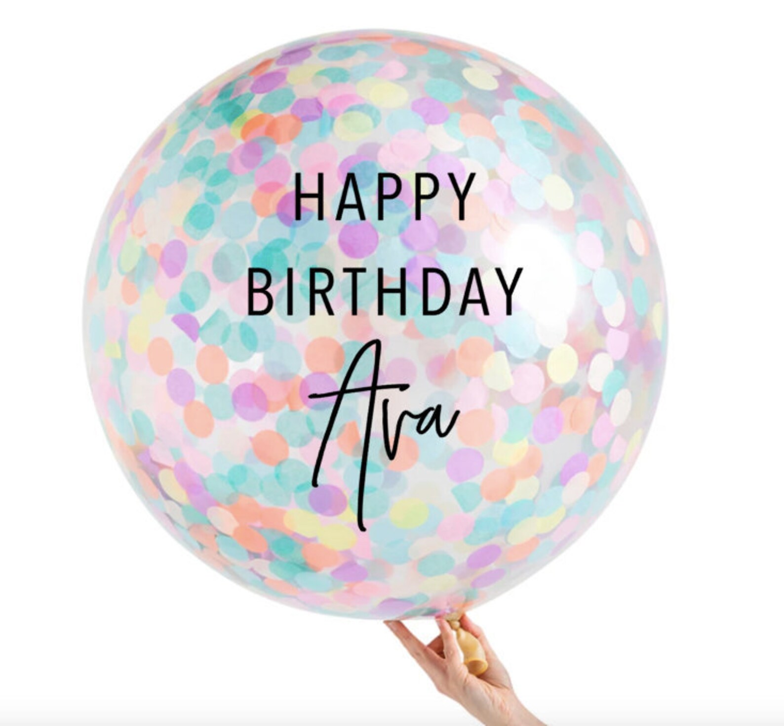 Custom balloon decal // birthday balloon // custom decal // Etsy