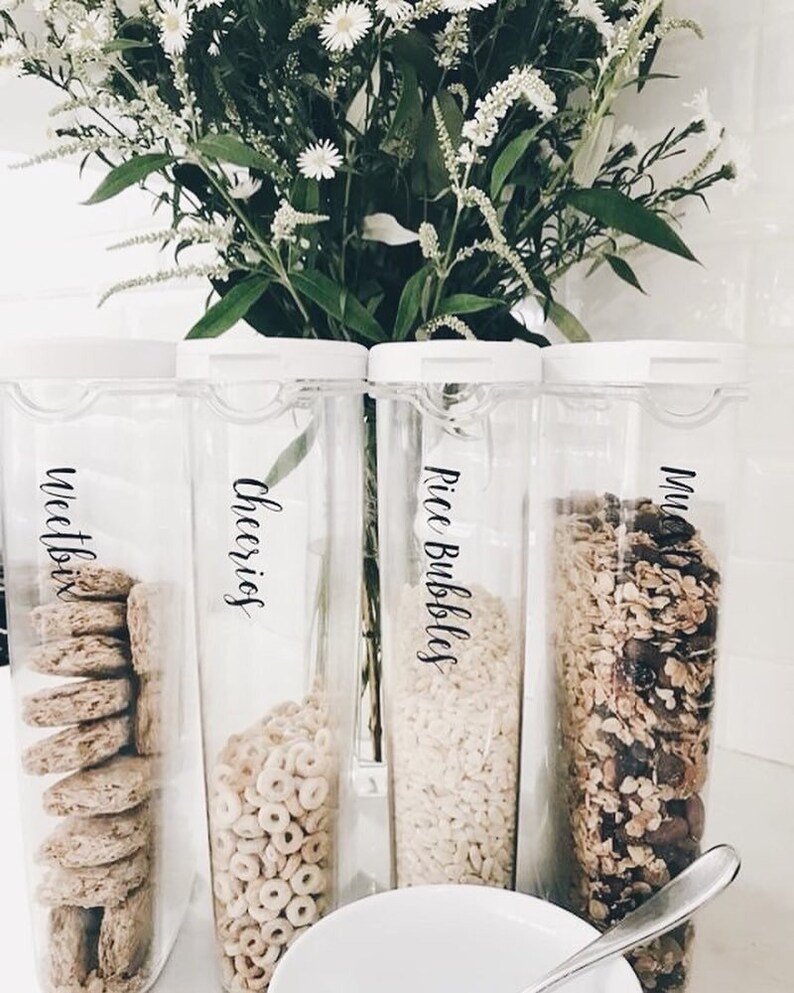 Pantry Labels // Pantry Stickers // Organization // Vinyl Etsy