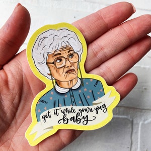 Golden Girls tv show die cut stickers, Funny Quote vinyl sticker, Sophia Petrillo sticker, 80s TV show, Picture It Sicily