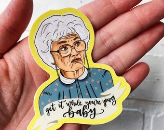 Golden Girls tv show die cut stickers, Funny Quote vinyl sticker, Sophia Petrillo sticker, 80s TV show, Picture It Sicily