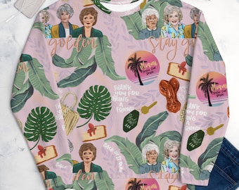 Golden Girls Unisex Sweatshirt - HAND DRAWN PATTERN