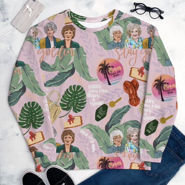 Golden Girls Unisex Sweatshirt - HAND DRAWN PATTERN