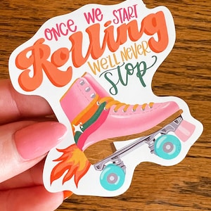 Retro Roller Skate Sticker, Hanson Day Skatercize, Hanson Fan Sticker