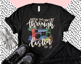 Hanson Fan Kurzarm Unisex T-Shirt, Hanson Fan Geschenk, schon dort gewesen Text, Hanson Day Shirt, Hanson Konzert, Boombox Tshirt