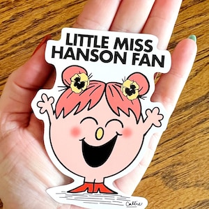 Little Miss Hanson Fan Sticker, Hanson Sticker, Hanson Vinyl Sticker, Waterproof Sticker