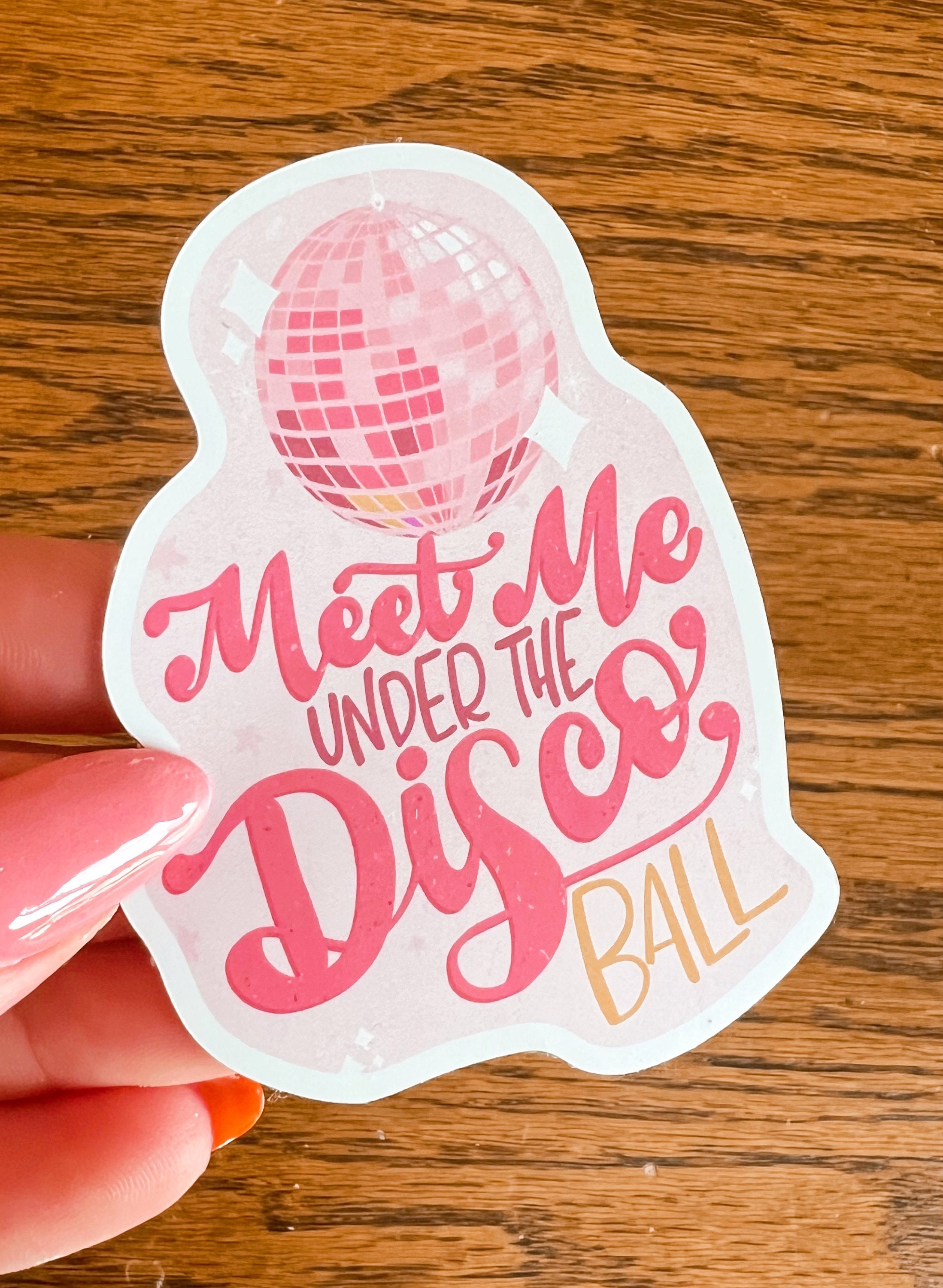 Spread Good Energy Disco Ball Sticker – Made by Emma K