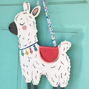 Llama Door Hanger, Teacher Door Hanger, Teacher Gift, Last Name Sign, Llama Hospital Door Hanger, Classroom Sign, Classroom Decor