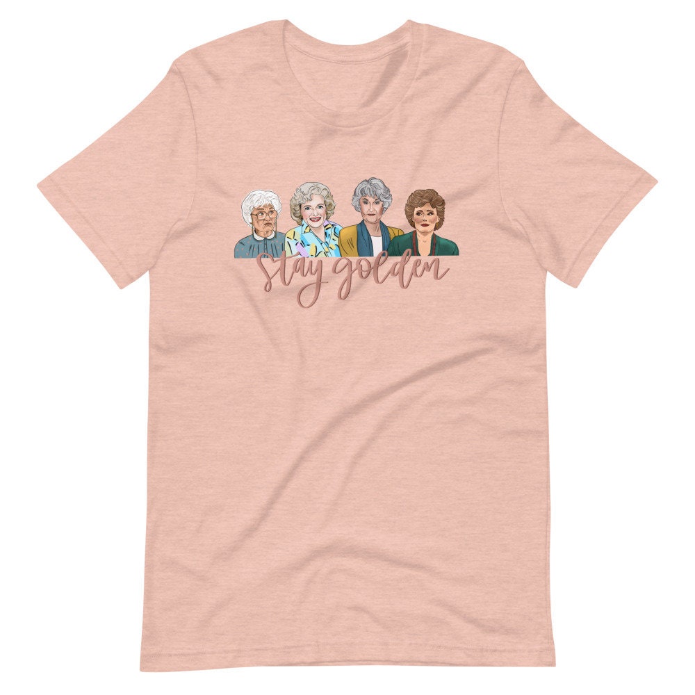 T-shirt The Golden Girls Unisexe - Blanc Et Noir, Manches Courtes, Coton, Neuf Avec étiquettes