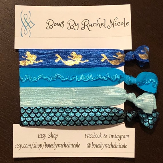 Mermaid Hair Ties Or Bracelets Elastic Hair Ties Knotties Etsy