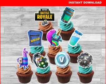 diy fortnite cupcakes - fortnite birthday fortnite cupcakes toppers printable toppers boogie bomb llama chug jug mini shield v bucks instant download fortnite birthday fortnite cupcakes toppers printable toppers boogie bomb llama chug jug mini shield v bucks instant download - diy fortnite cupcakes