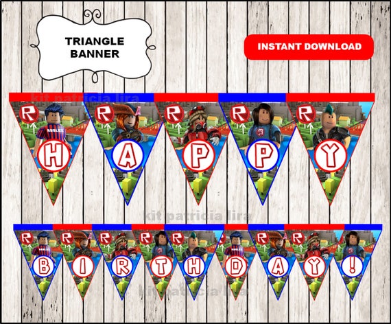 Roblox Banner Instant Download Roblox Triangle Banner Roblox Party Banner - cant download roblox configuring roblox