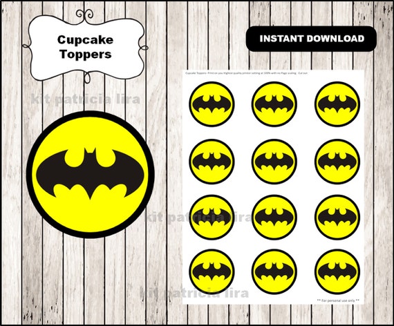 Batman emblem toppers instantaneous down load , Batman cupcakes toppers labels, Printable Batman toppers photograph relating to Batman Cupcake Toppers Printable called Batman symbol toppers fast obtain , Batman cupcakes toppers labels, Printable Batman toppers