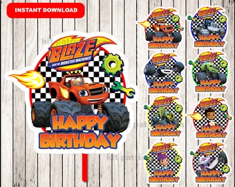 Blaze and the Monster Machines Food Labels Instant Download | Etsy