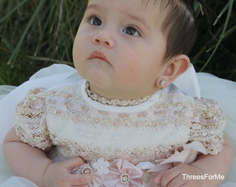 Baptism dress Tutu dress Ivory lace Gown