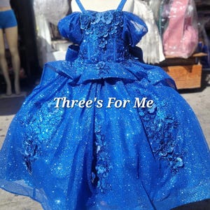 3 años, Royal Blue mini quince, birthday dress, wedding flower girl, Rojo, ballgown, presentation, pagent