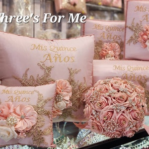 Quinceanera, sweet 16, Bible, Blush pink, cojin, pillow, money box, photo album, album de foto, almuada
