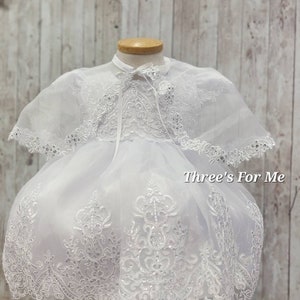 Baptism Lace dress: white Chrsitening dress