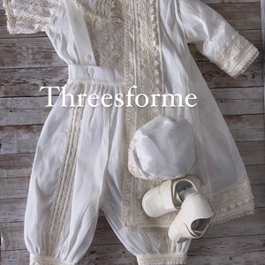Bautizo traje niño marfil Bautismo Ropon de nino de bautizo