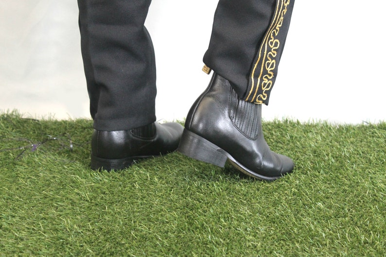 Leather Kid Boots:Mariachi Charro image 4