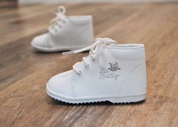 Envío gratis Zapatos Bautismo de Niño: Zapatos Blancos de - Etsy México