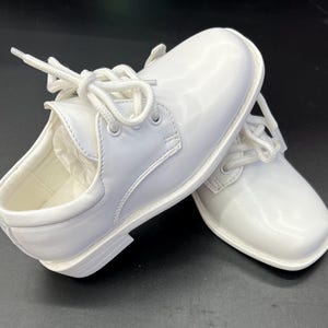Boy shoes- classic white shoes for boy- Christening boy shoes - baptism boy shoes