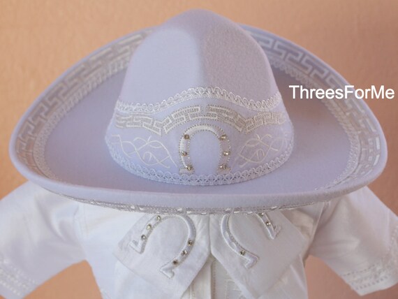 Traje Charro de bautizo blanco Charro Outfit Etsy Mexico
