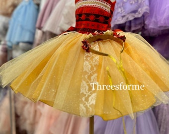 Girl dress-Birthday dress- costume dress- Tulle dress knee length dress