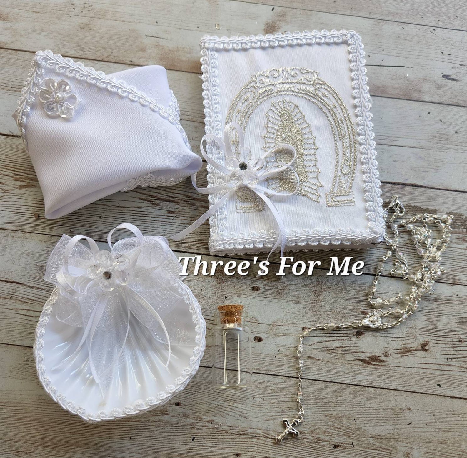 Charro Baptism (7-Piece) (White/Virgin/Gold)