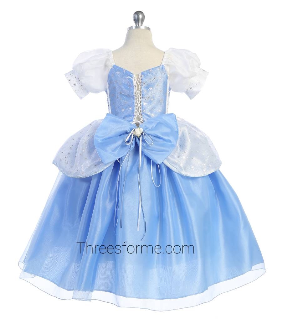 open lace back dress Girls Birthday Princess Dress Flower Girl Wedding Dress Trailing Dress –  marryshe main image 1