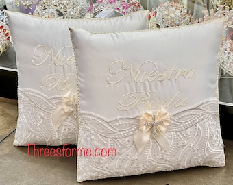 Set de cojines para boda- juego de cojines de boda- wedding pillows