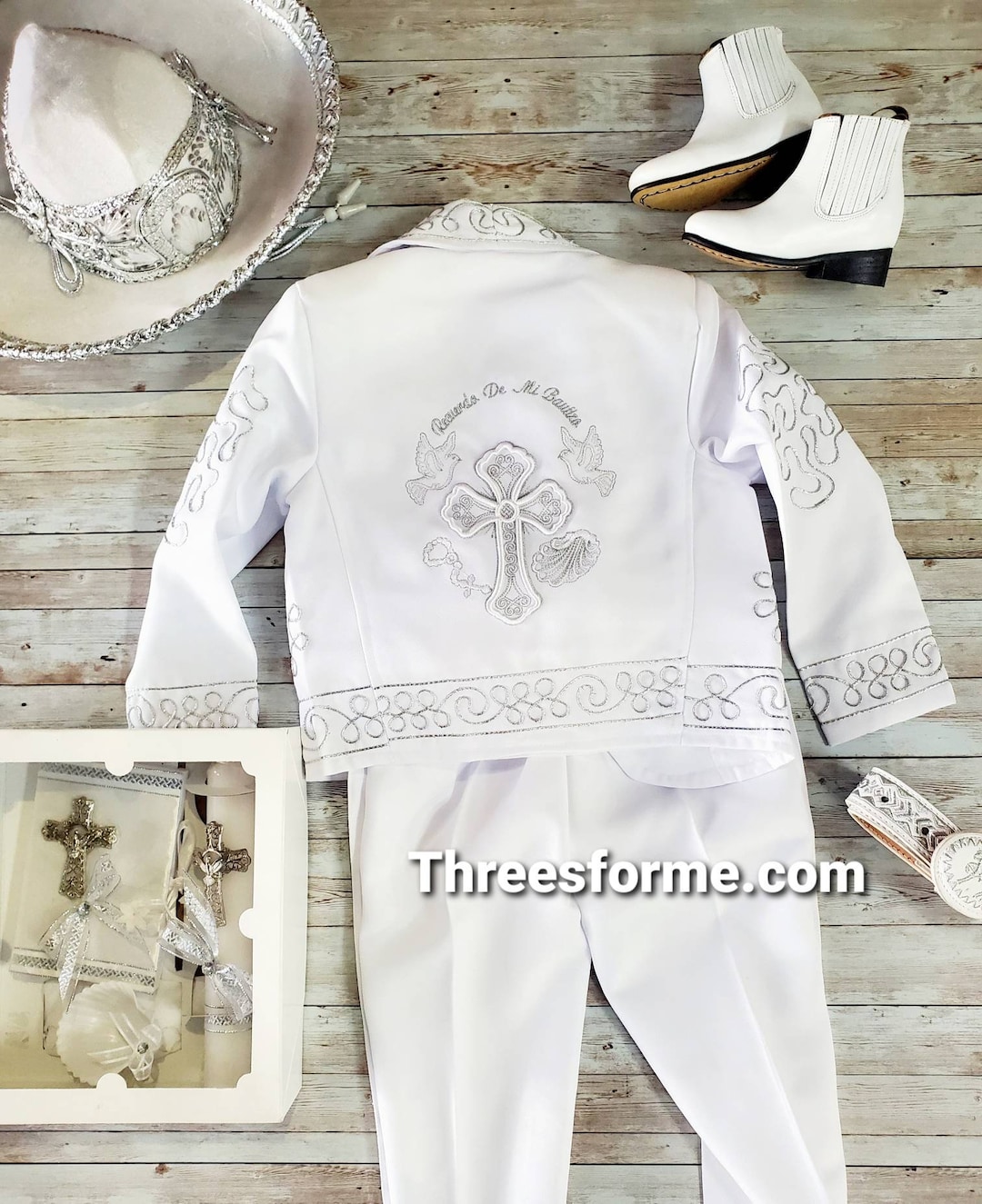 Baby mariachi baptism outfit discount