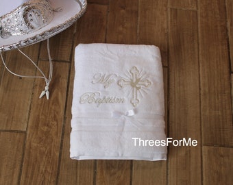 Christening Towel Baptism Towel Full length towel