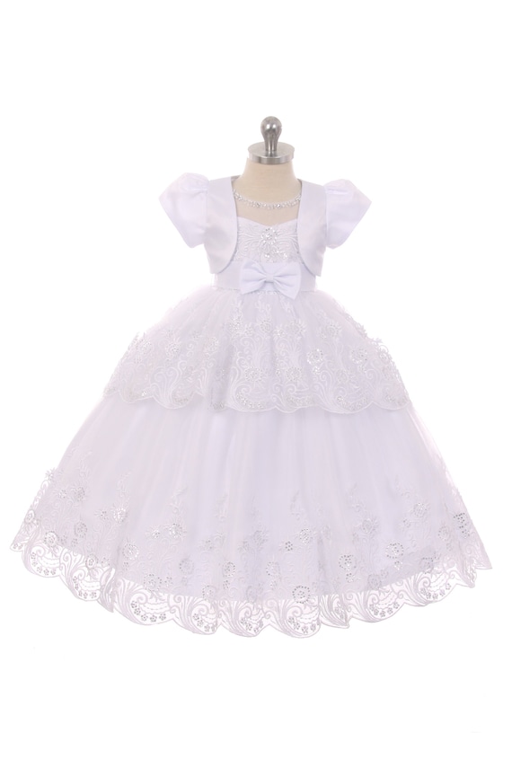 First communion dresses with virgen de guadalupe cheap