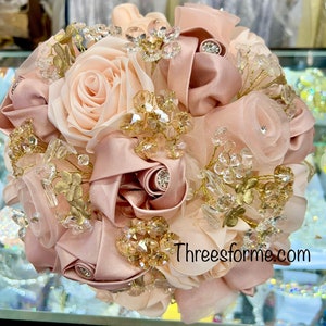 Quinceañera ramo en color rosa-blush sweet 15 bouquet Ramos para quinceañera bouquets
