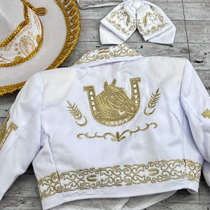 Traje de Charro para bautizo- Traje de Charrito para bautizo de niño- Jungen-Charro-Outfit Pferdestil