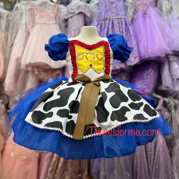 Baby girl inspired dress- Cowgirl dress-toy story Birthday dress- costume dress