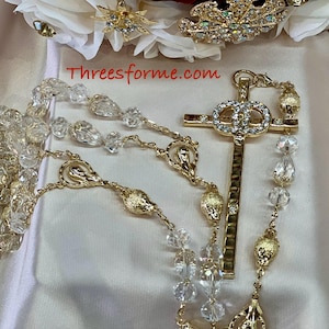 Laso de boda dorado- laso de crystal para boda - lasso fino crystal color dorado de boda-Lazo para boda