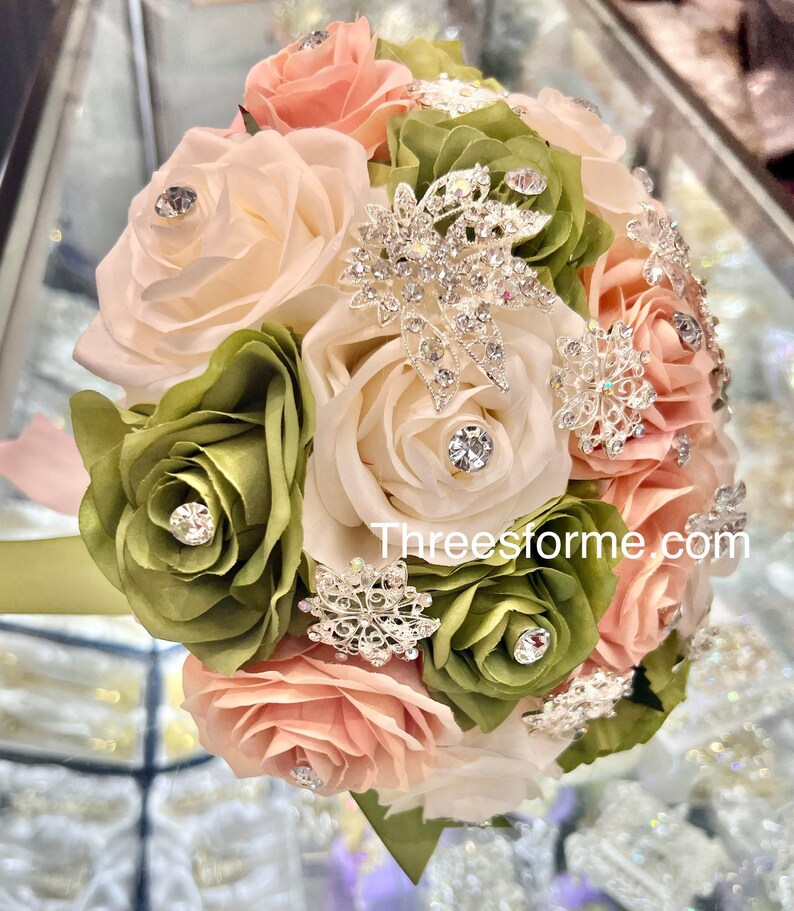 Ramos De Quinceañera/ Sweet 16 Bouquet Ramos En Pink/ Sage and Etsy