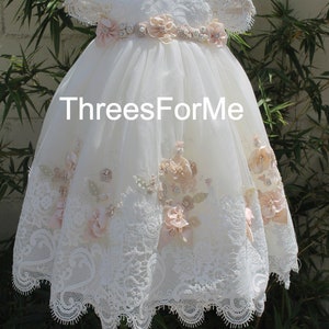 Vestido Bautizo Niña Kit De Vela Zapatos Calcetas My | Meses