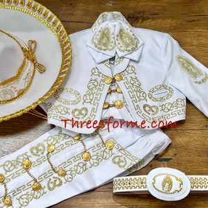 Charro bautizo- Traje de Charrito para bautizo de niño- charro-outfit voor jongens