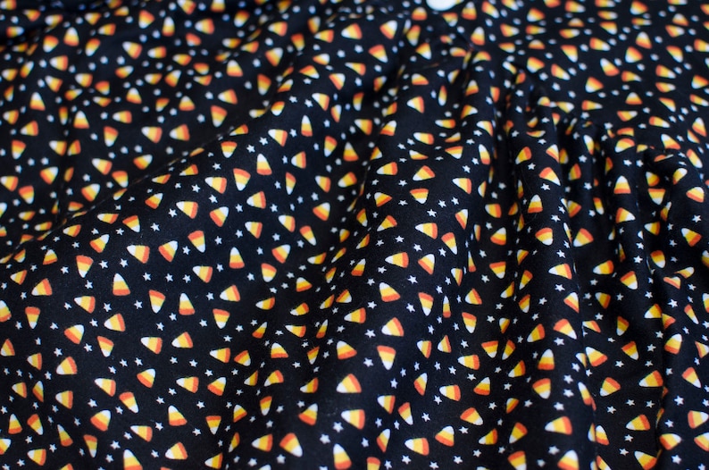 Black Candy Corn Baby Dress 12 Months