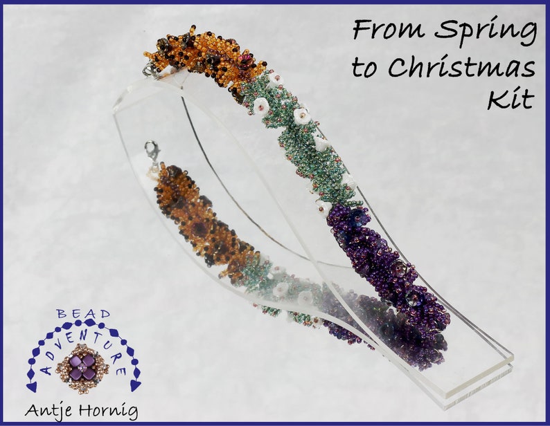 From Spring to Xmas, Kit, Bracelet, Instructions and beads image 1