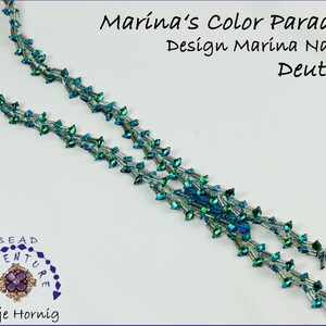 Marina&#39;s Color Paradise, BeadAdventure, Instructions, necklace, Pattern, PDF - Download, GERMAN