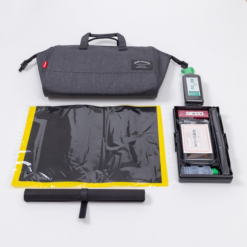 CALLIGRAPHY KIT, Japanese shodo zen brush sumi-e set image 6