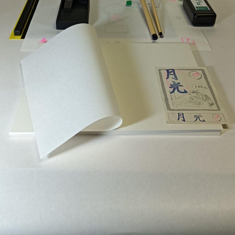 CALLIGRAPHY KIT, Japanese shodo zen brush sumi-e set image 7