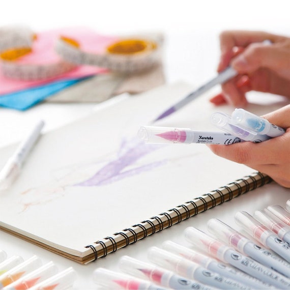 Kuretake Zig Clean Color Real Watercolor Brush Pens 90 Colors Set Rb-6000at 90v for sale online 