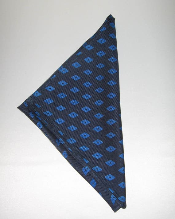Navy Solid Twill Pocket Square Navy Solid Twill Pocket Square