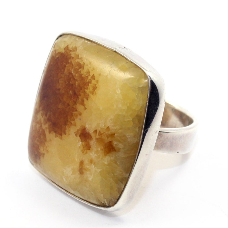 Genuine natural rare huge 25.23ct Baltic amber ring solid 925 sterling silver