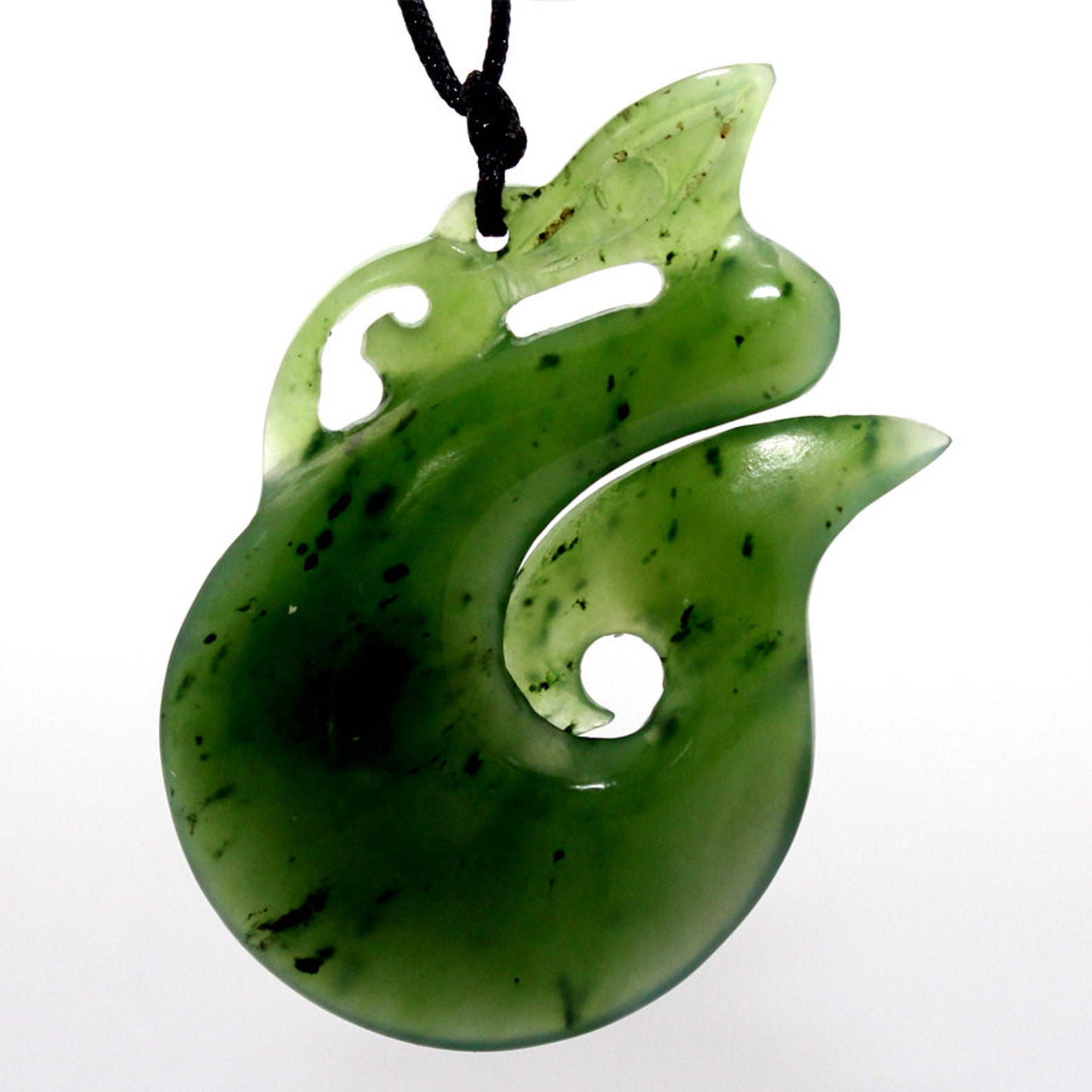 Rare Authentic Nephrite Jade New Zealand Maori Manaia Fish Etsy